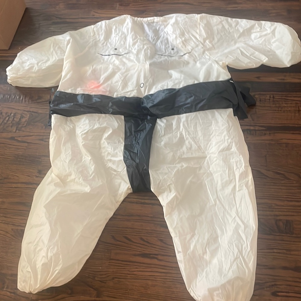 Inflatable sumo suit. Big enough to fit full grown man or woman. Used once.